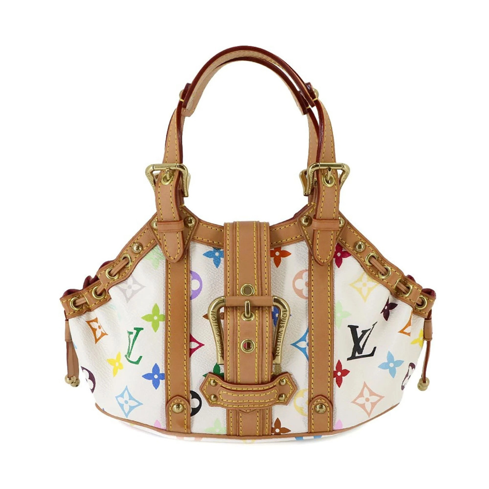 Louis Vuitton Monogram Multicolor Theda Handbag, Blanc Gold Hardware, PM